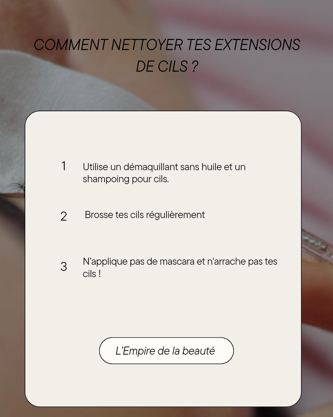 Nettoyer ses cils