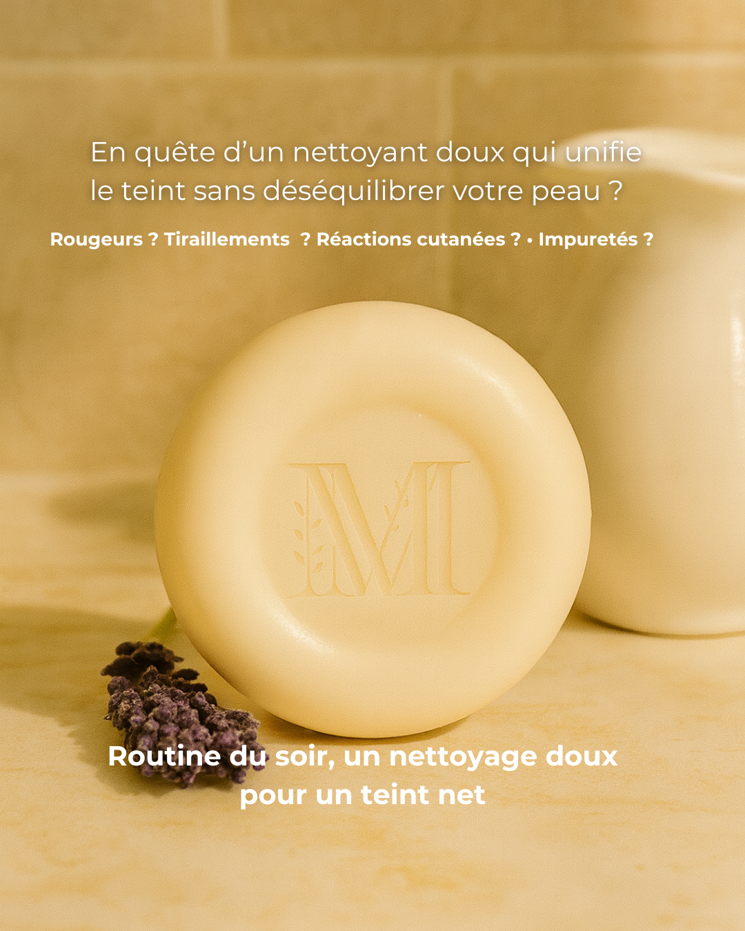 Nettoyant solide peau sensible Garrigue