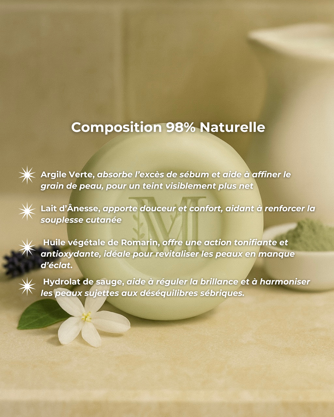 Nettoyant visage Jasmin peau grasse